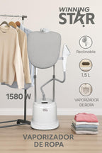 Plancha a Vapor Vertical Vaporizador con Tablero Reclinable