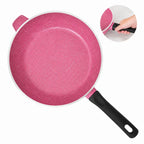Juego de Ollas 12 Piezas Granito Royal Dessine color Rosado