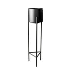 Macetero Pedestal Negro Set de 3 Piezas