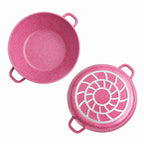 Juego de Ollas 12 Piezas Granito Royal Dessine color Rosado