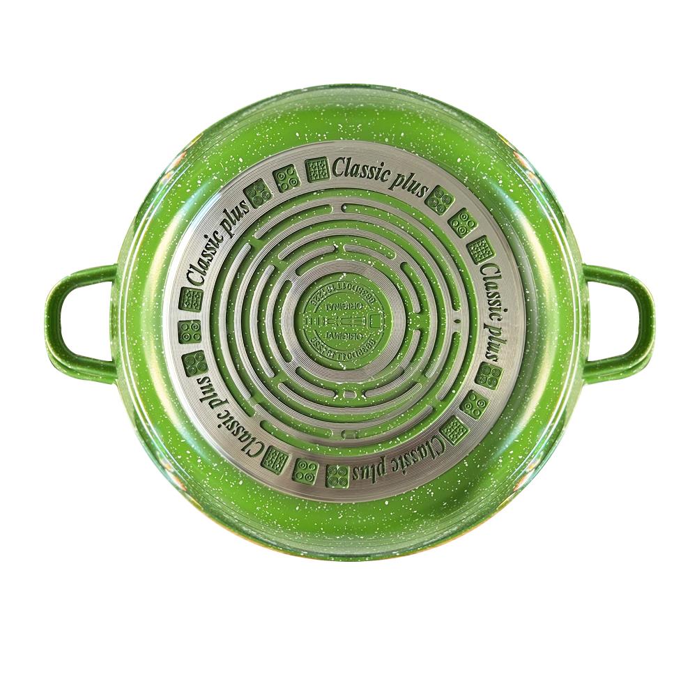 Juego de Ollas Granito 23 piezas Bateria de Cocina Verde