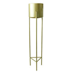 Macetero Pedestal Dorado Set de 3 Piezas