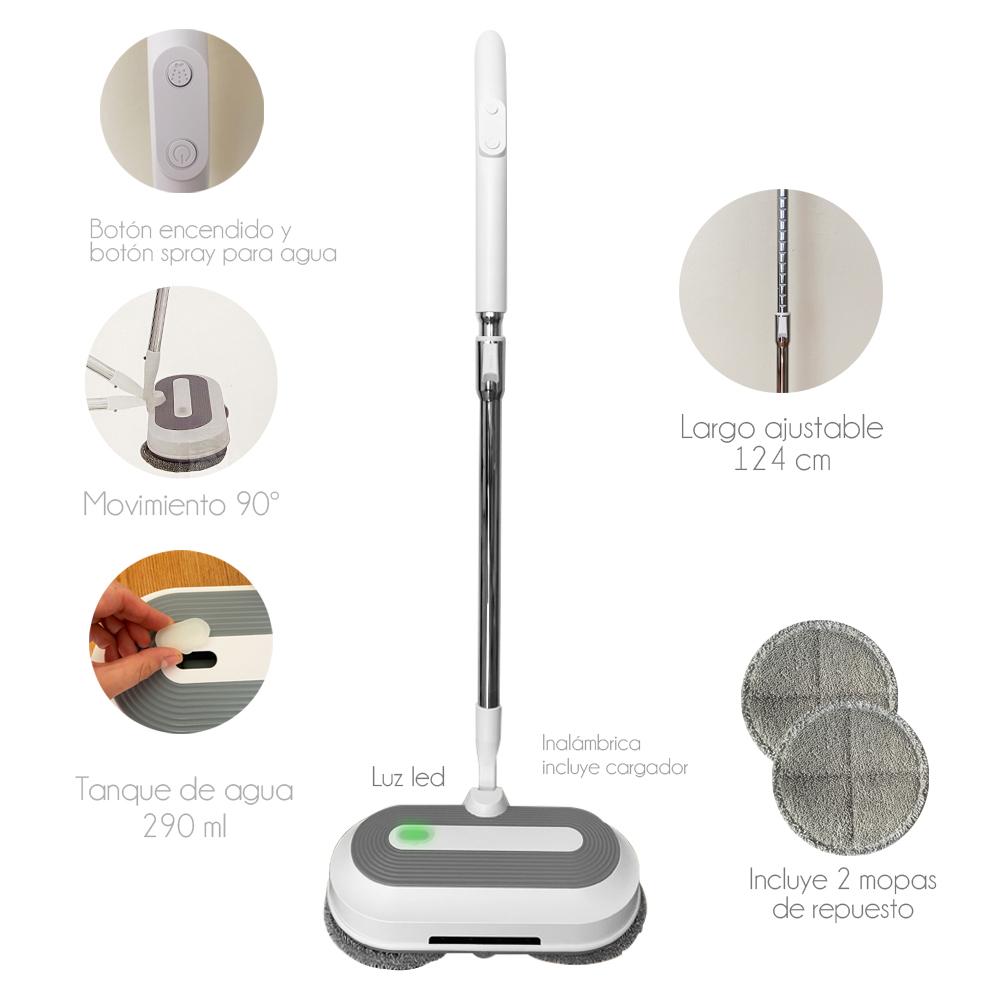 Mopa Electrica Inalámbrica Enceradora Dualrope
