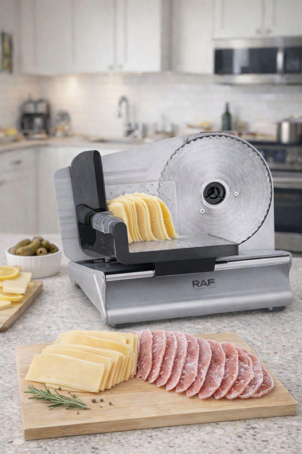 Cortadora de Fiambre Eléctrica Rebanadora Jamón Queso Carne