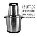 PICADOR y MOLEDOR SEMI-INDUSTRIAL GRAN CAPACIDAD  12 LITROS