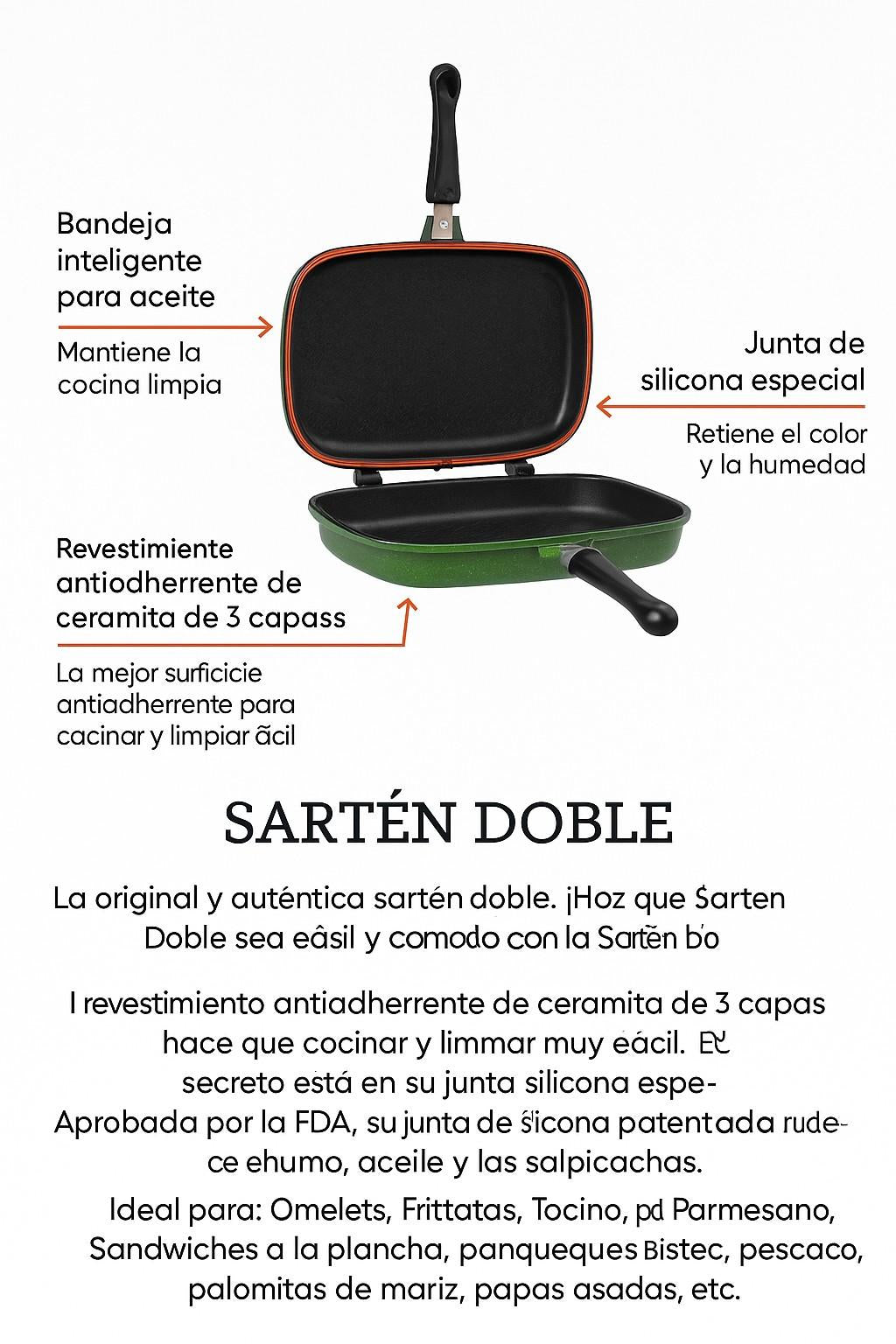 Juego de Ollas Granito 23 piezas Bateria de Cocina Verde