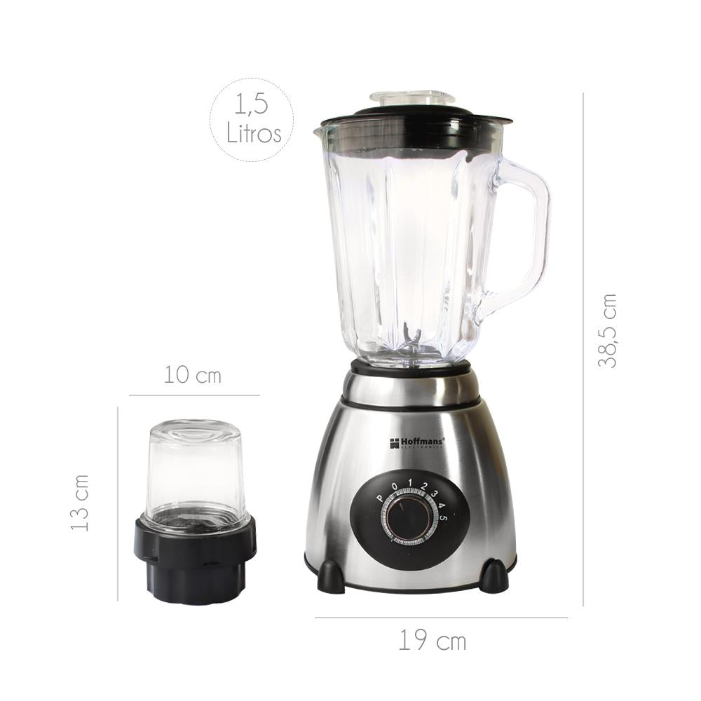 Licuadora y Titrurador 800W - Vaso Vidrio