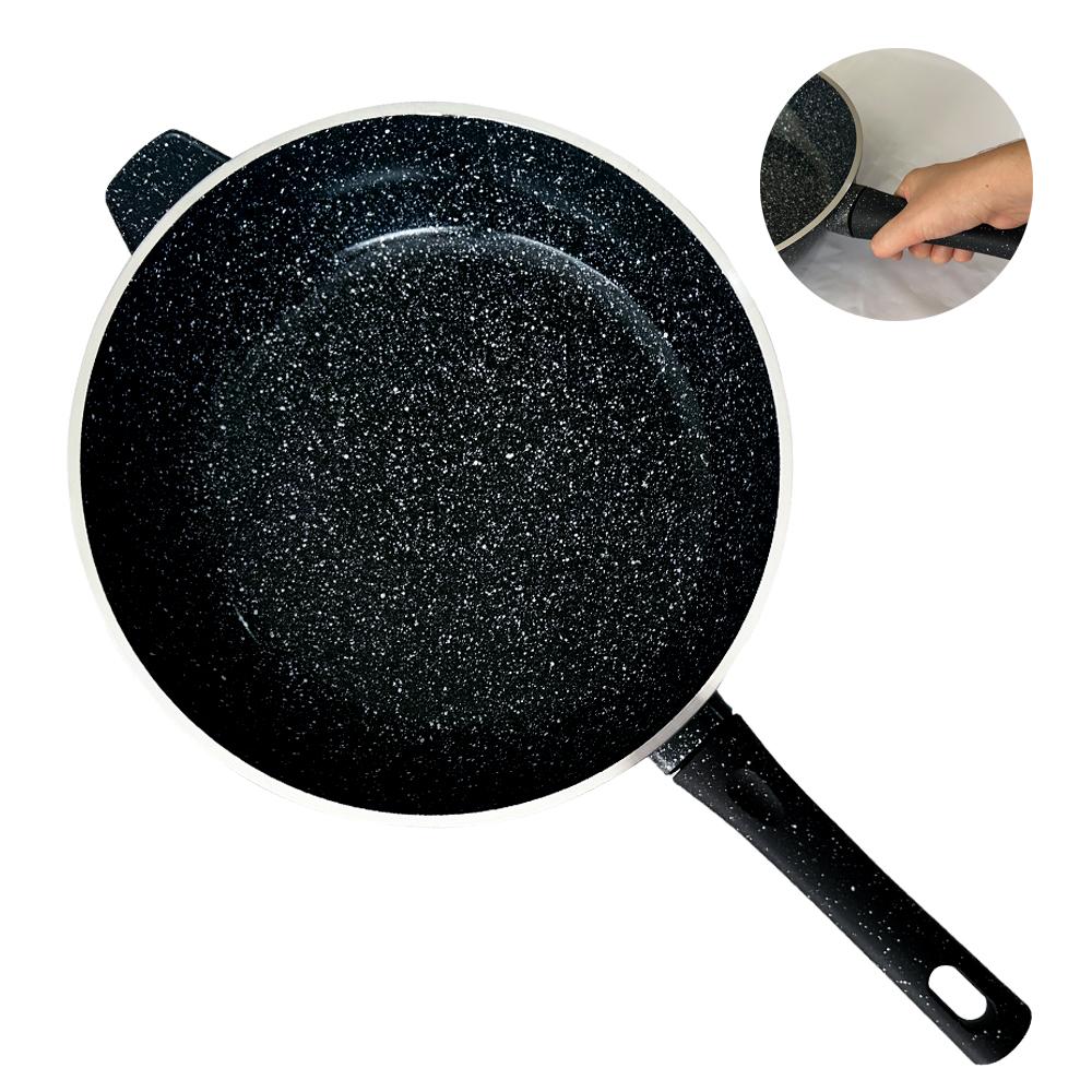 Juego de Ollas 12 Piezas Granito Royal Dessine color Negro