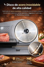 Cortadora de Fiambre Eléctrica Rebanadora Jamón Queso Carne
