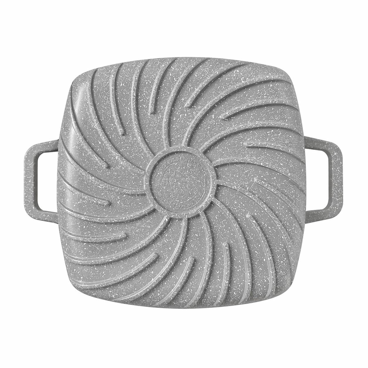 Juego de Ollas Granito 10 Piezas Antiadherente Premium  Gris