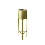 Macetero Pedestal Dorado Set de 3 Piezas