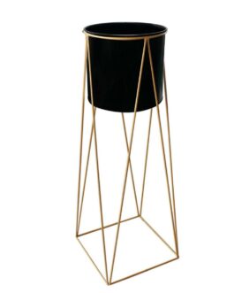 Maceta Macetero Pedestal Decorativo grande Negro