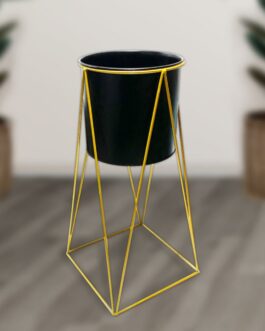 Maceta Macetero Pedestal Decorativo Negro S