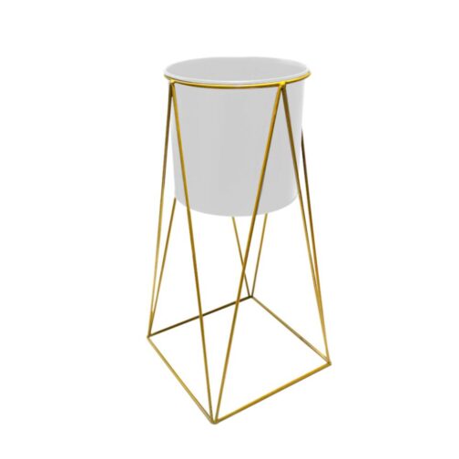 Maceta Macetero Pedestal Decorativo Blanco - Imagen 3