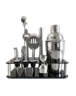 Set de Barman Coctelera Profesional 16 Piezas Acero Inoxidable