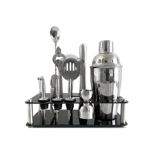 Set de Barman Coctelera Profesional 16 Piezas Acero Inoxidable