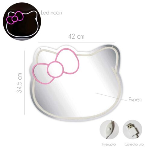 Espejo Led Neon Infantil Decorativo
