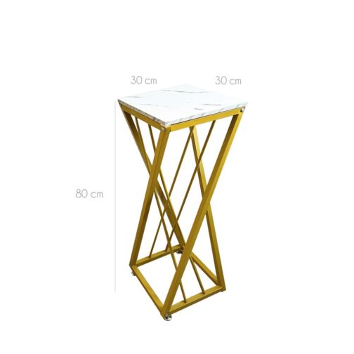 Mesa Lateral Decorativa Moderna – Soporte Plantas Decoración - Imagen 3