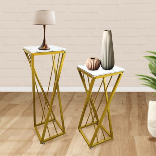 Mesa Lateral Decorativa Moderna XL – Soporte Plantas Decoración - Imagen 4