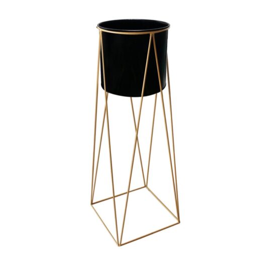 Maceta Macetero Pedestal Decorativo grande Negro