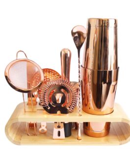 Set Bartender Coctelera Cobre 10 piezas Moderna