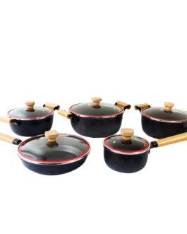 Juego de Ollas Ceramica Granito 10 piezas