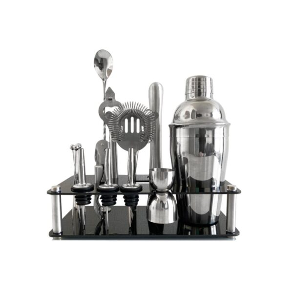 Set de Barman Coctelera Profesional 16 Piezas Acero Inoxidable