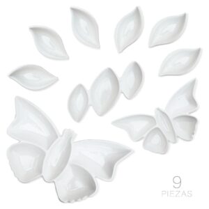 Fuentes de Ceramica forma de Mariposa